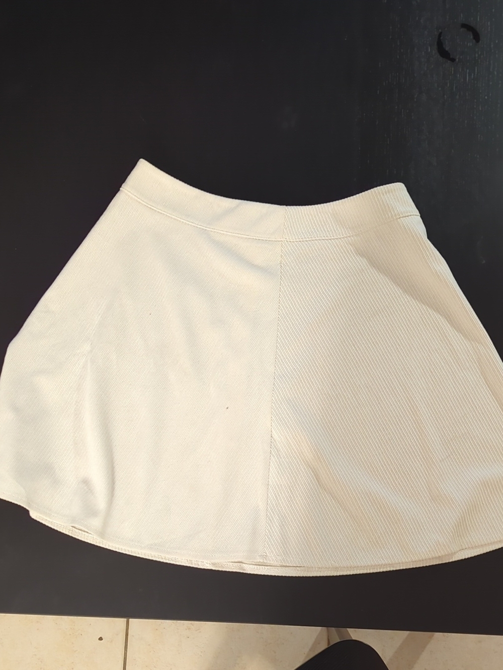 Cream A-Line Women’s Skirt